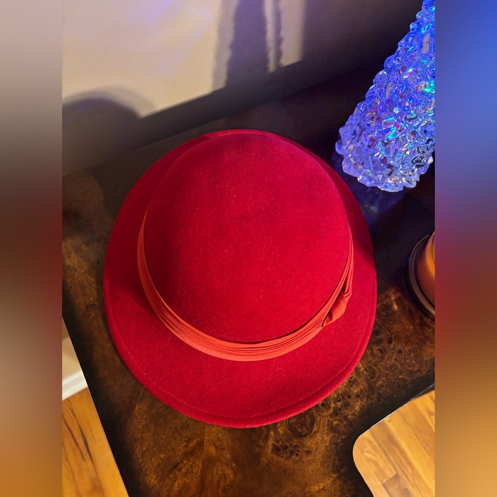 Lancaster Vintage Chic Red Women's Hat - Picture 4 of 9